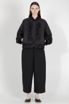 cotton silk pants pierre black