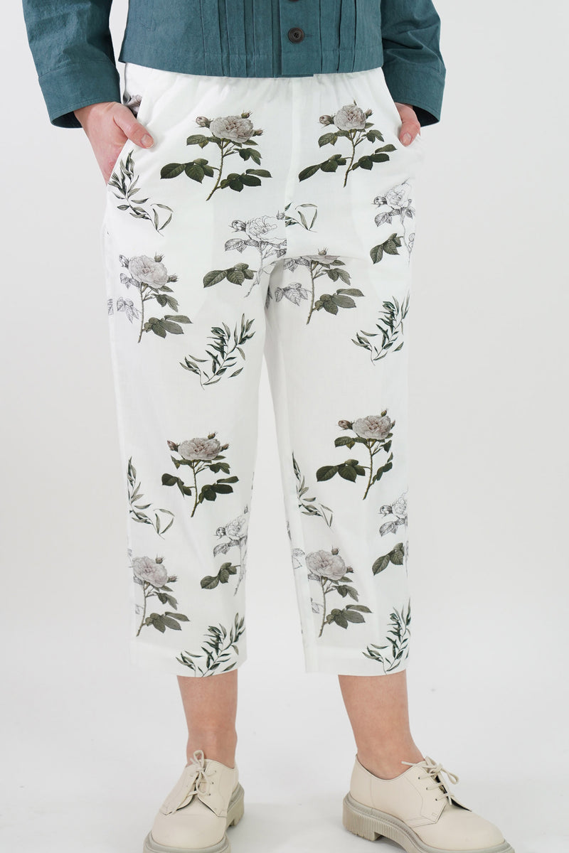 cropped pants pauline white x rose