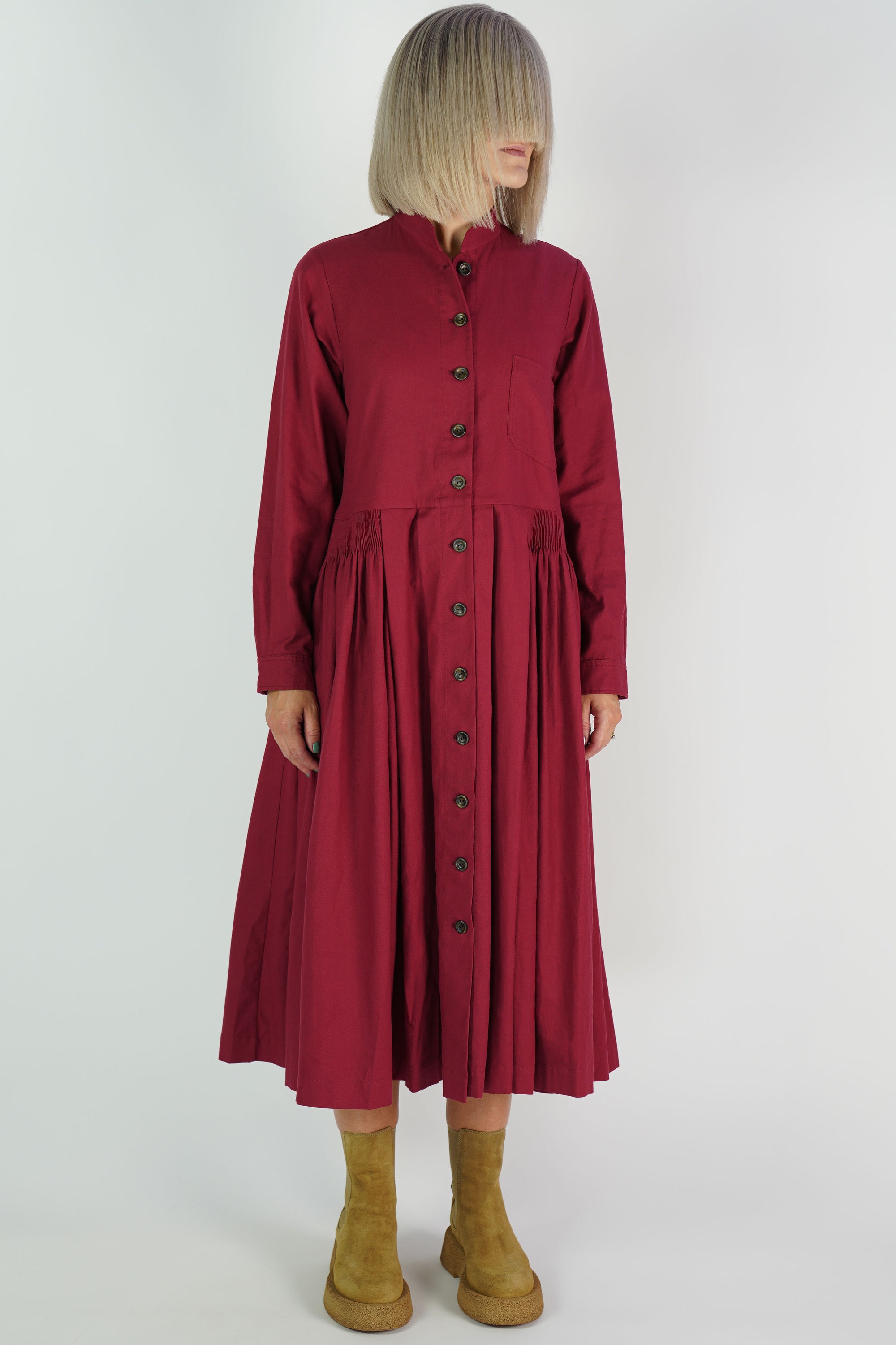 dress clara red