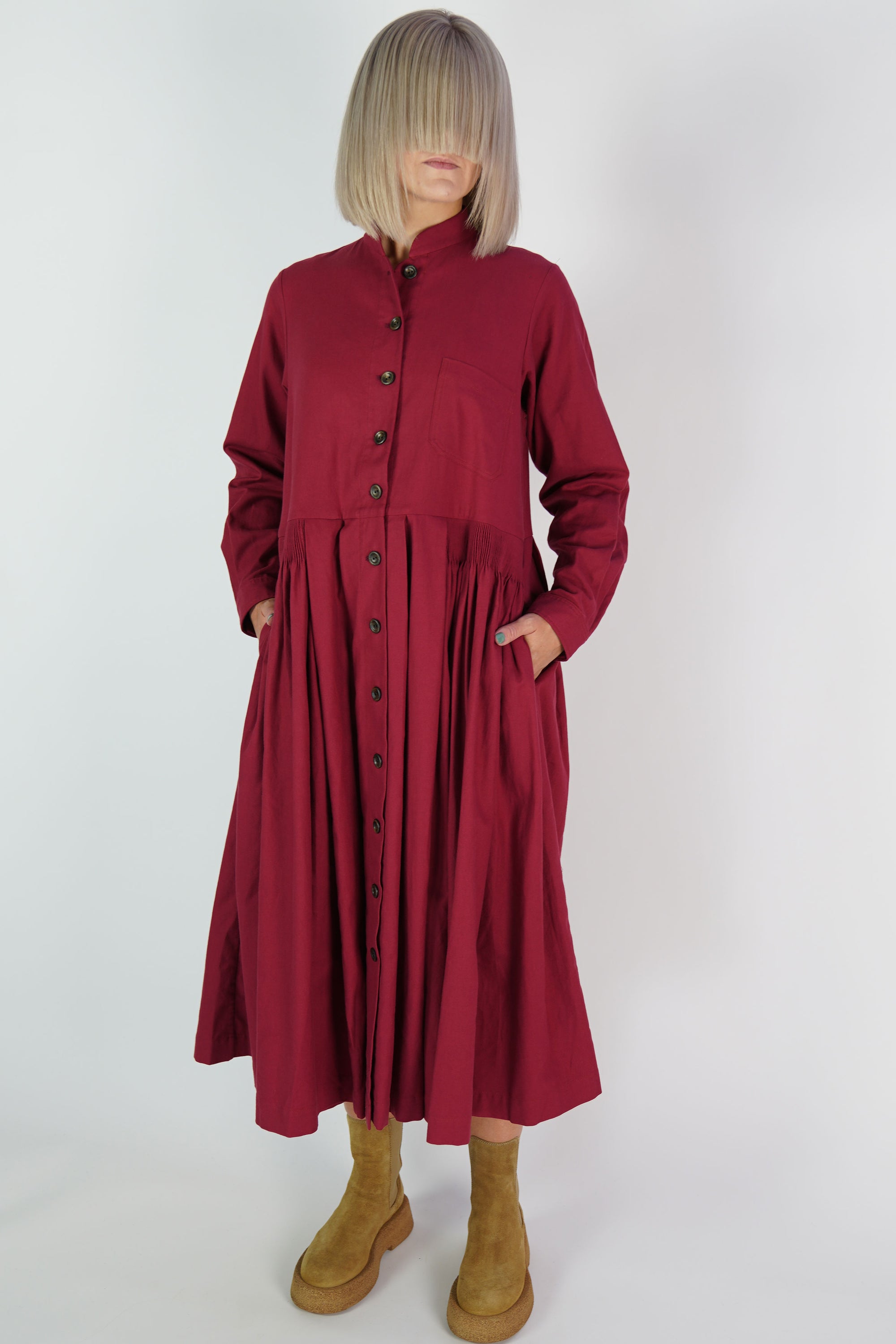 dress clara red