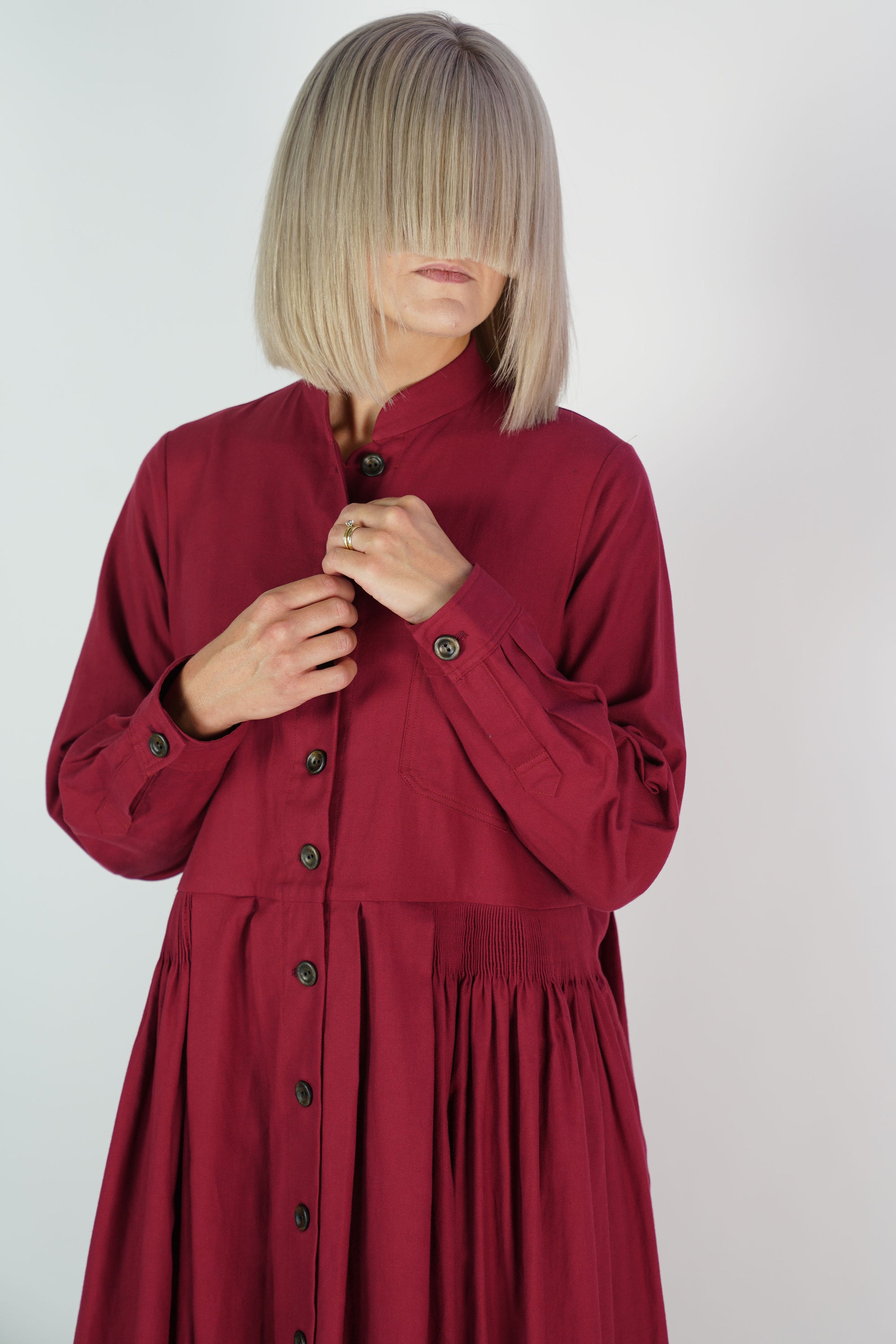 dress clara red