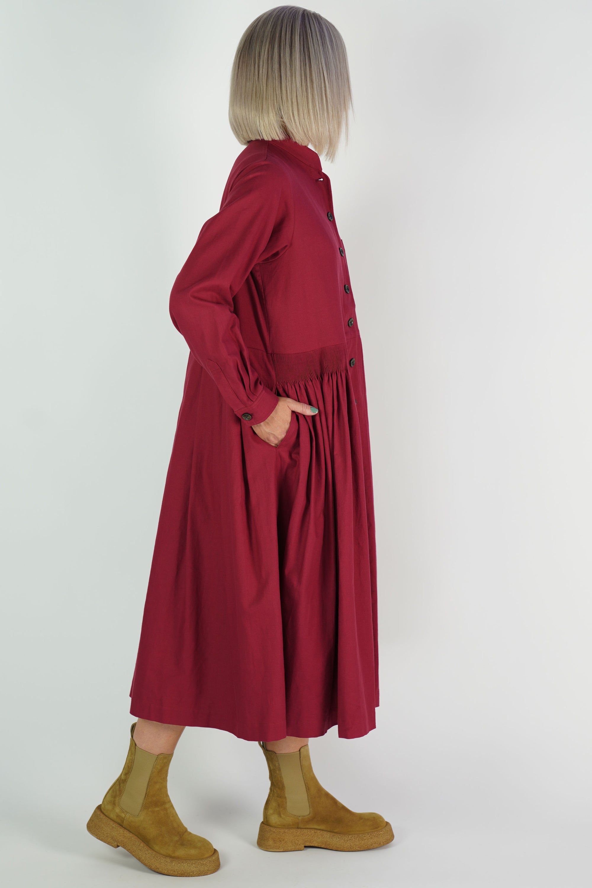 dress clara red
