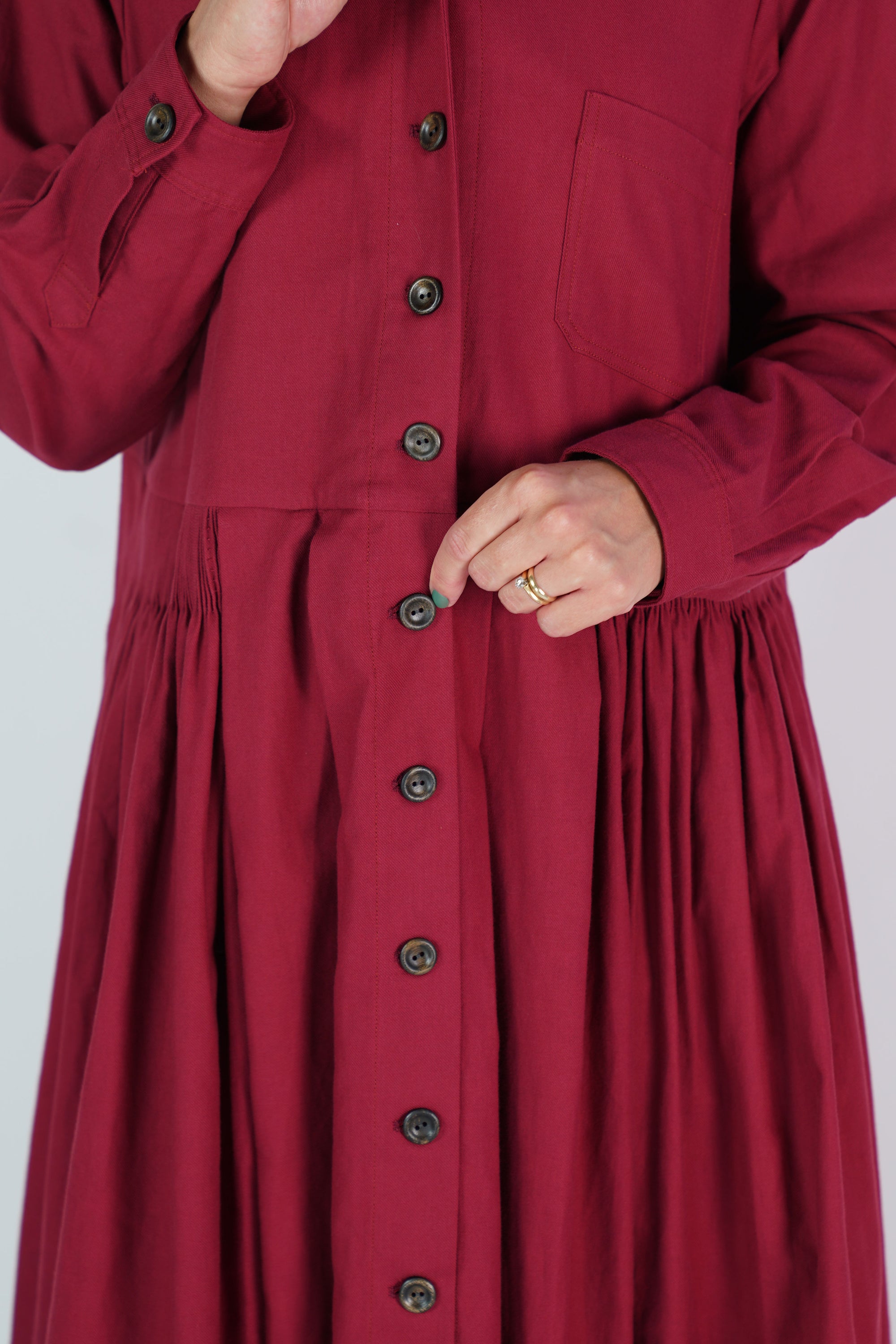 dress clara red