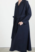 dress daisy wool cotton dark navy