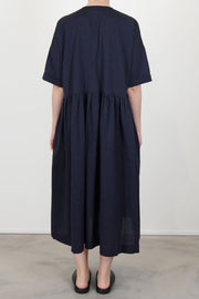 dress romy dark navy thin stripes