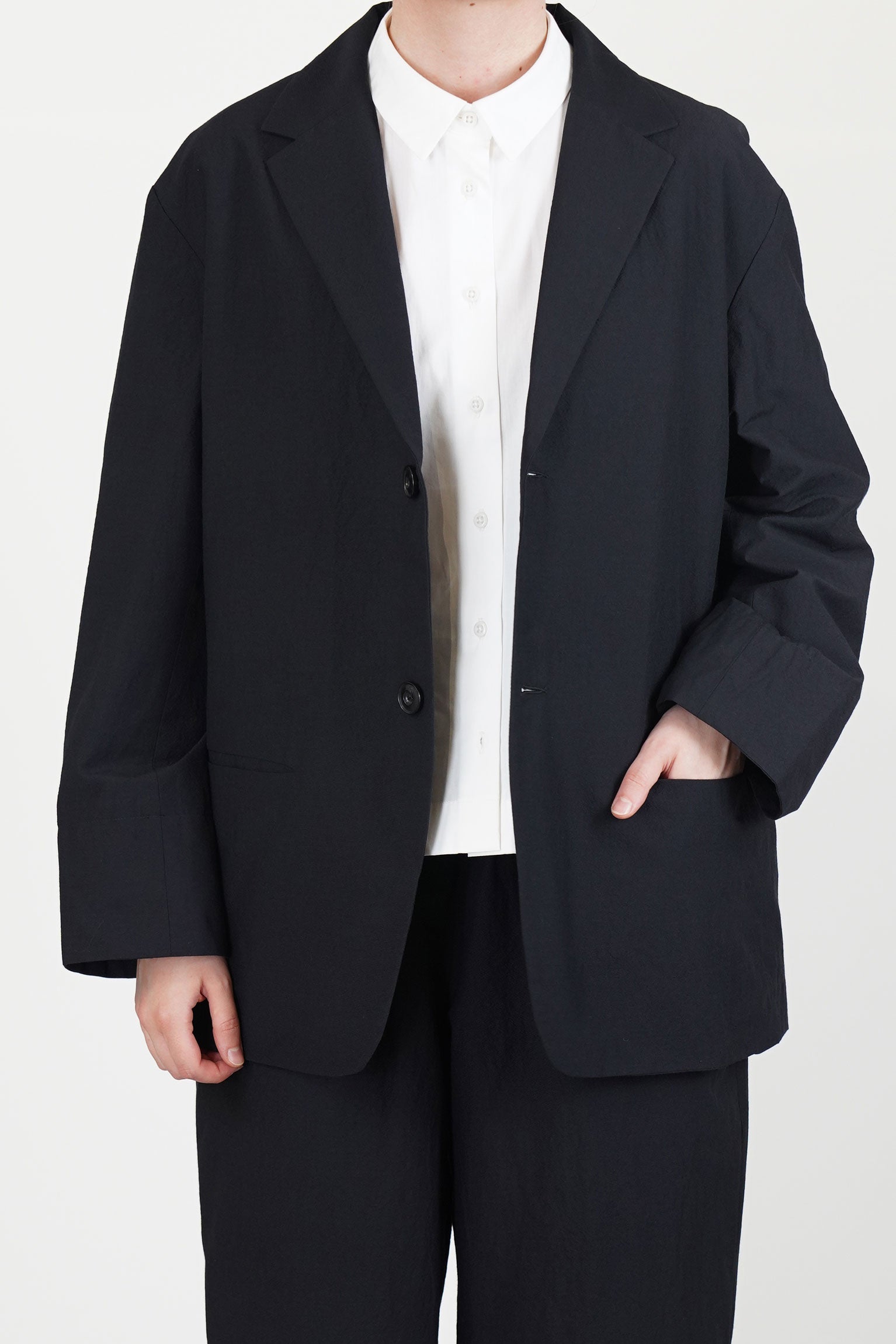 jacket edouard wool cotton black