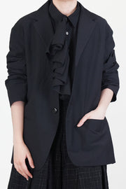 jacket edouard wool cotton black