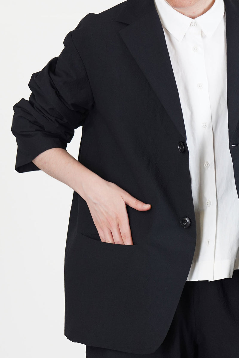 jacket edouard wool cotton black