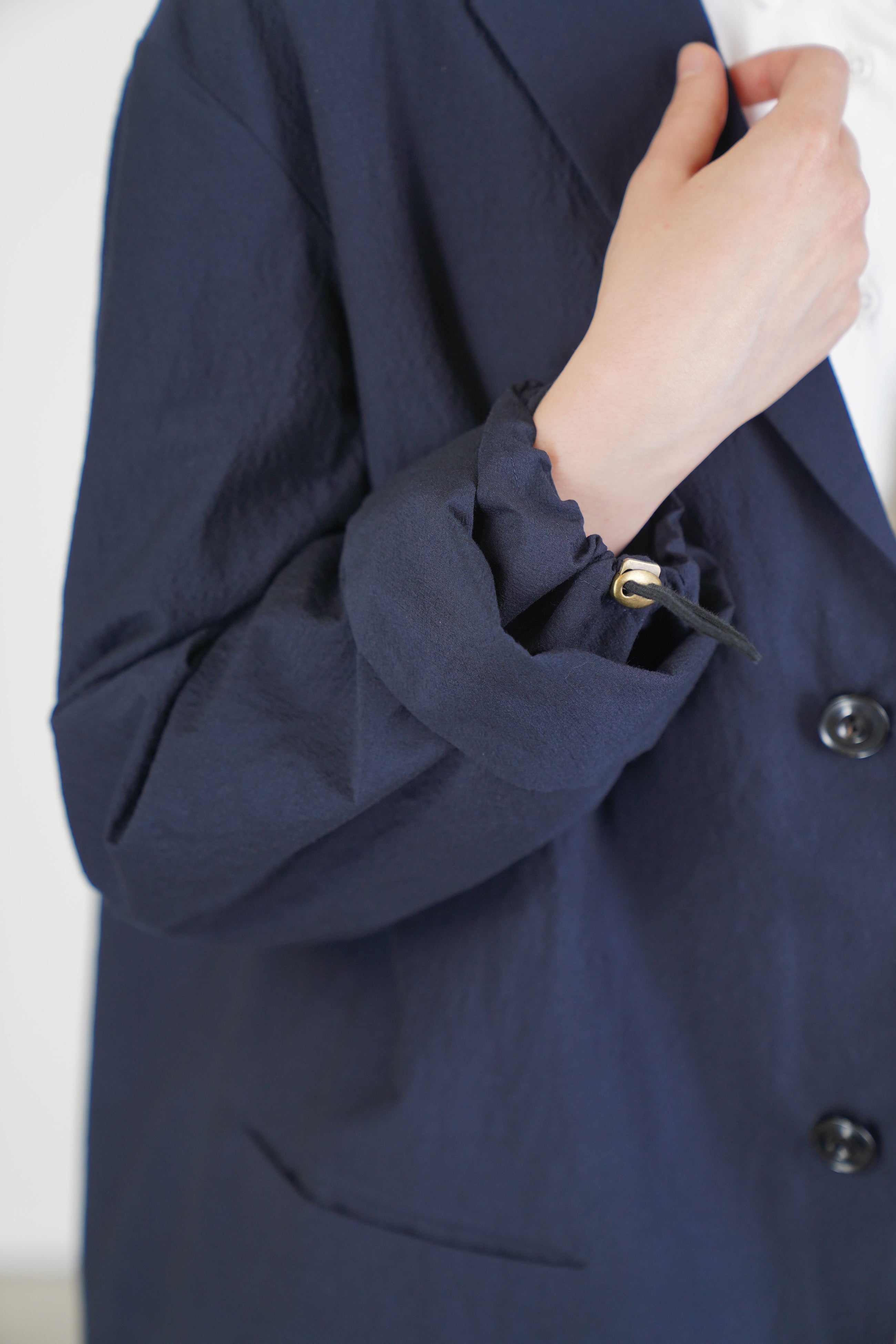 jacket edouard wool cotton dark navy