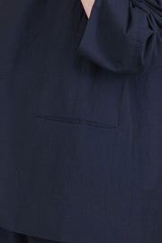 jacket edouard wool cotton dark navy