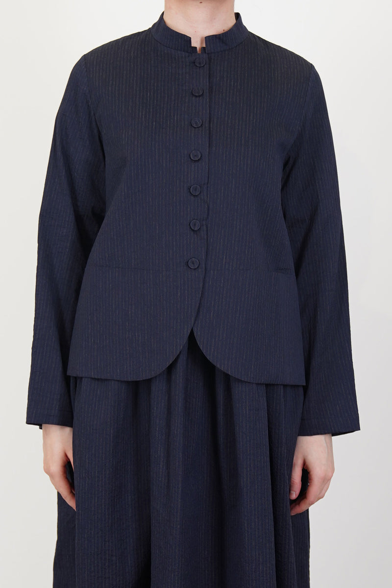 jacket jessica dark navy thin stripes