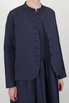 jacket jessica dark navy thin stripes