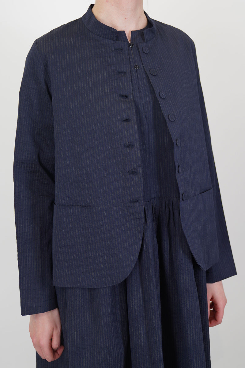 jacket jessica dark navy thin stripes