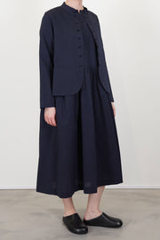 dress romy dark navy thin stripes