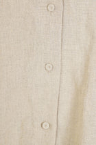 julia blouse plaid linen beige
