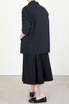 polly pant cotton wool chalk check black