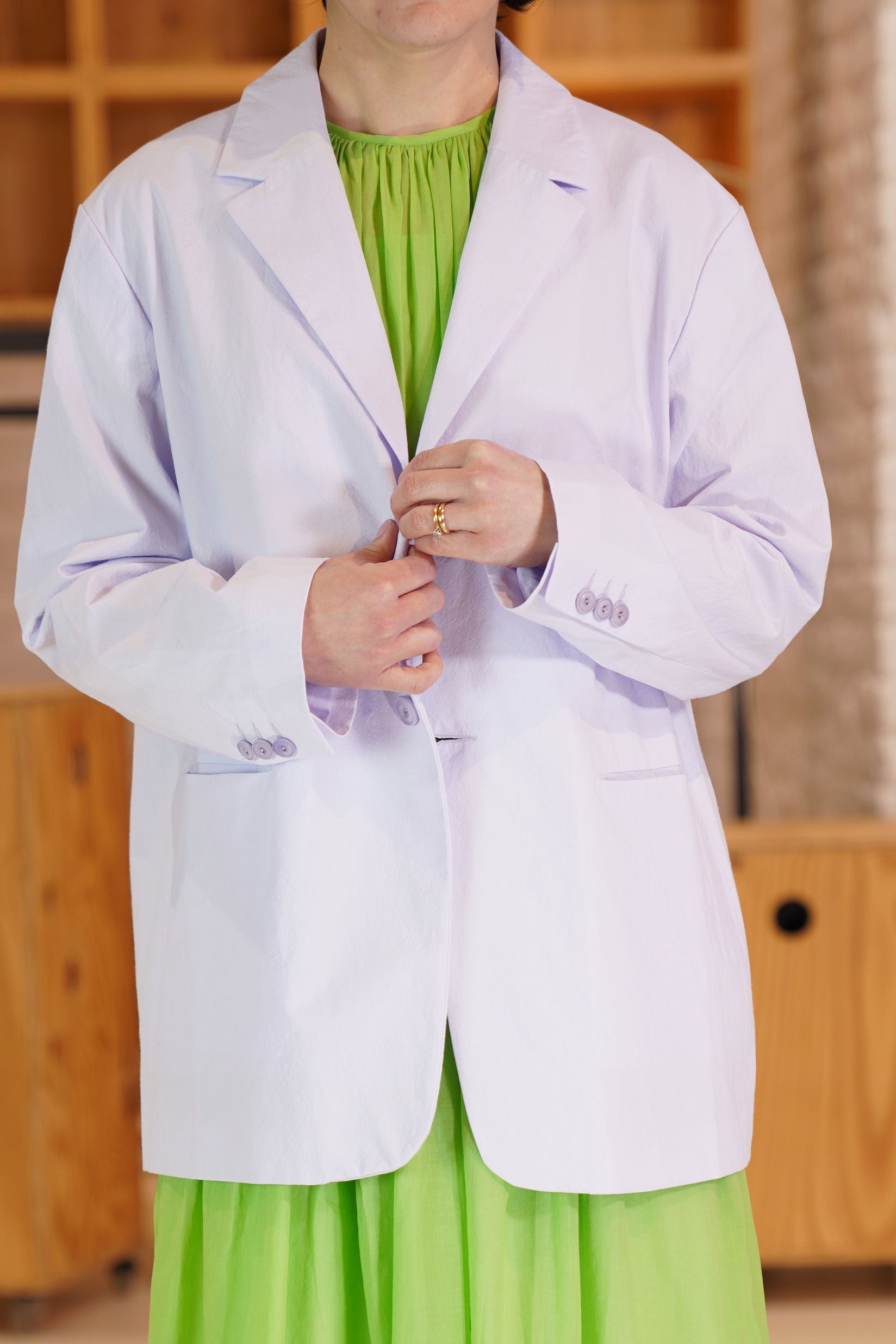 école de curiosités reversible jacket charles edouard mauve