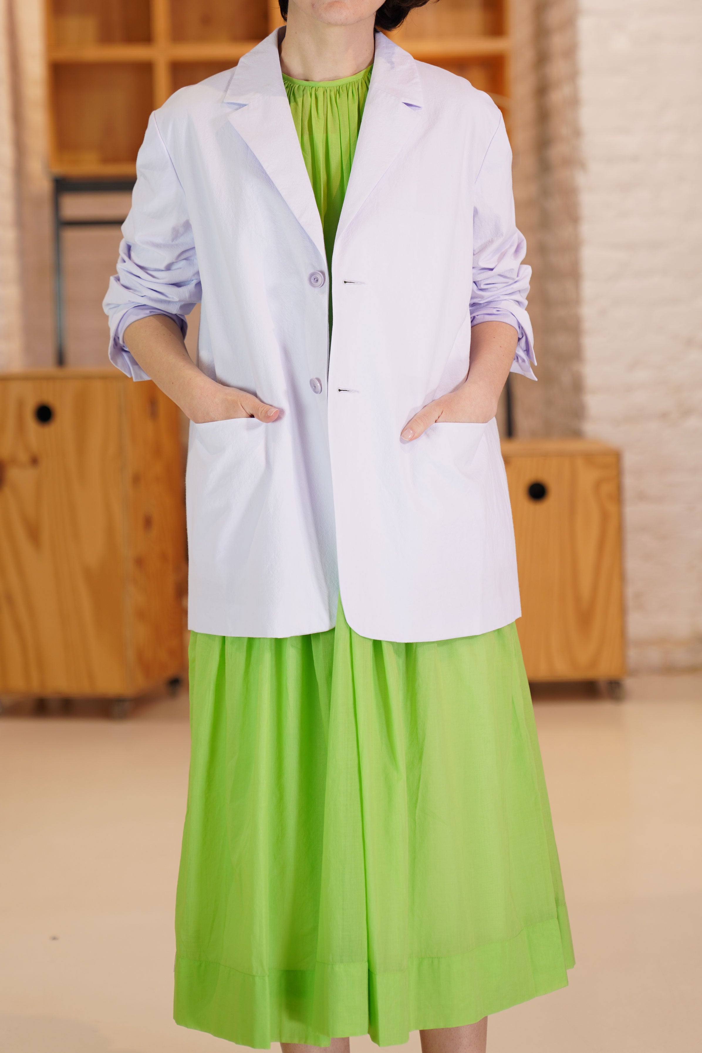 école de curiosités reversible jacket charles edouard mauve