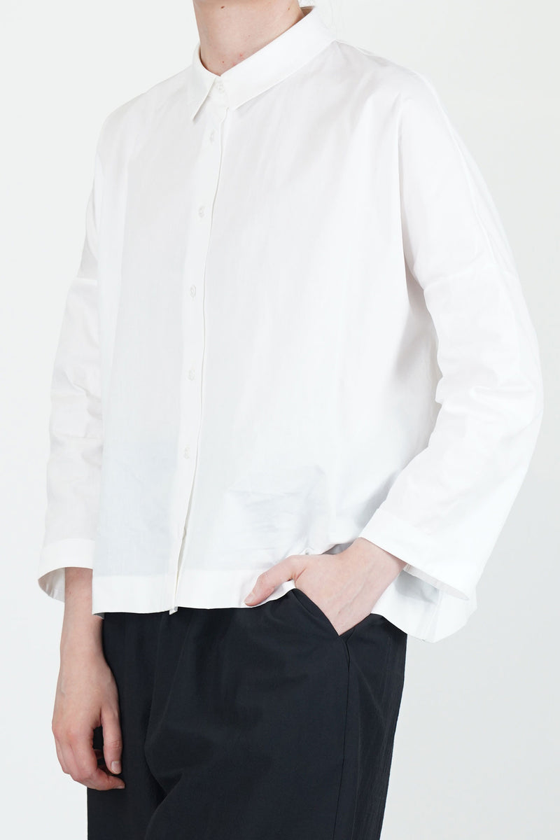 shirt brigitte plain cotton white
