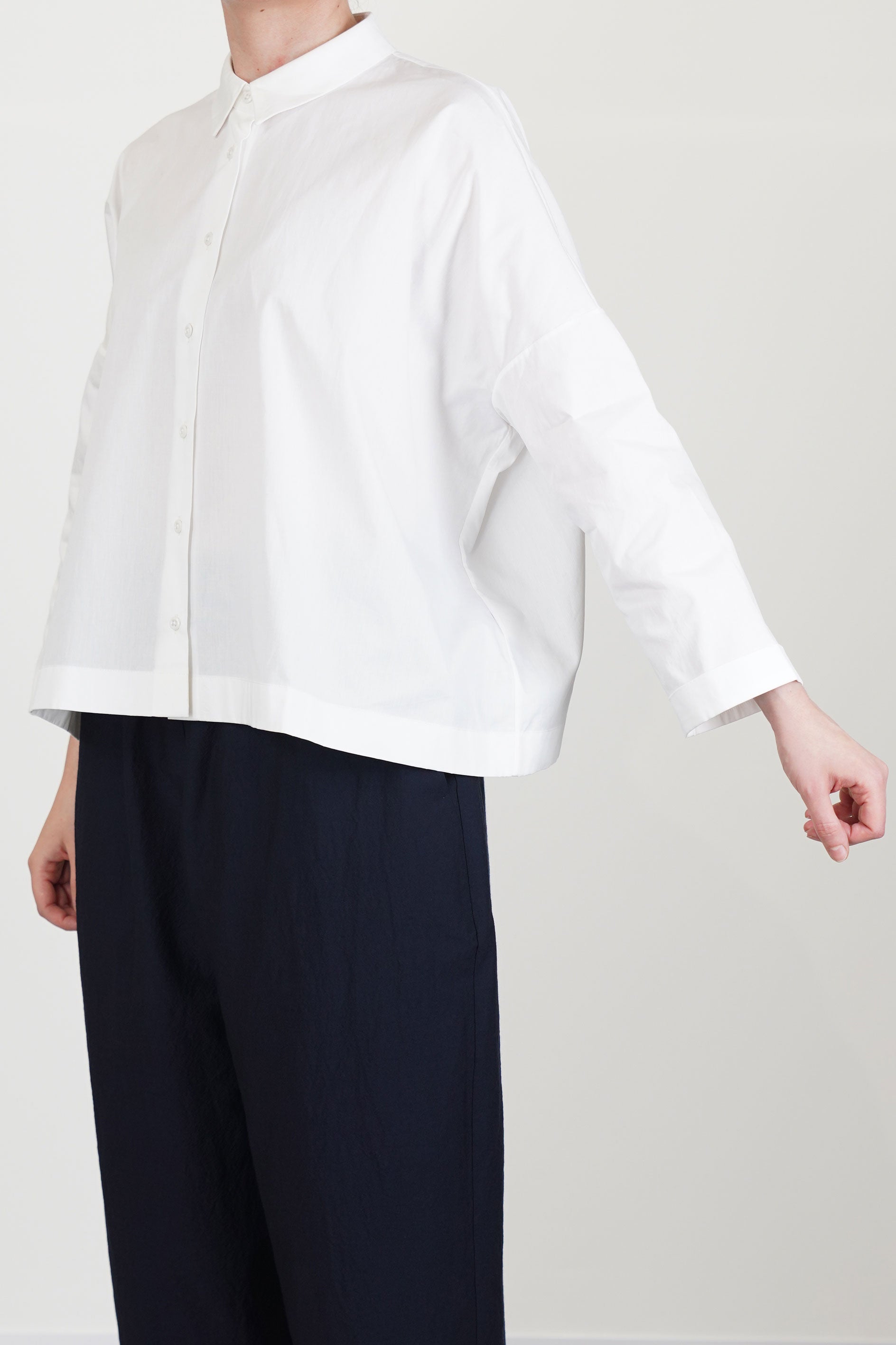shirt brigitte plain cotton white