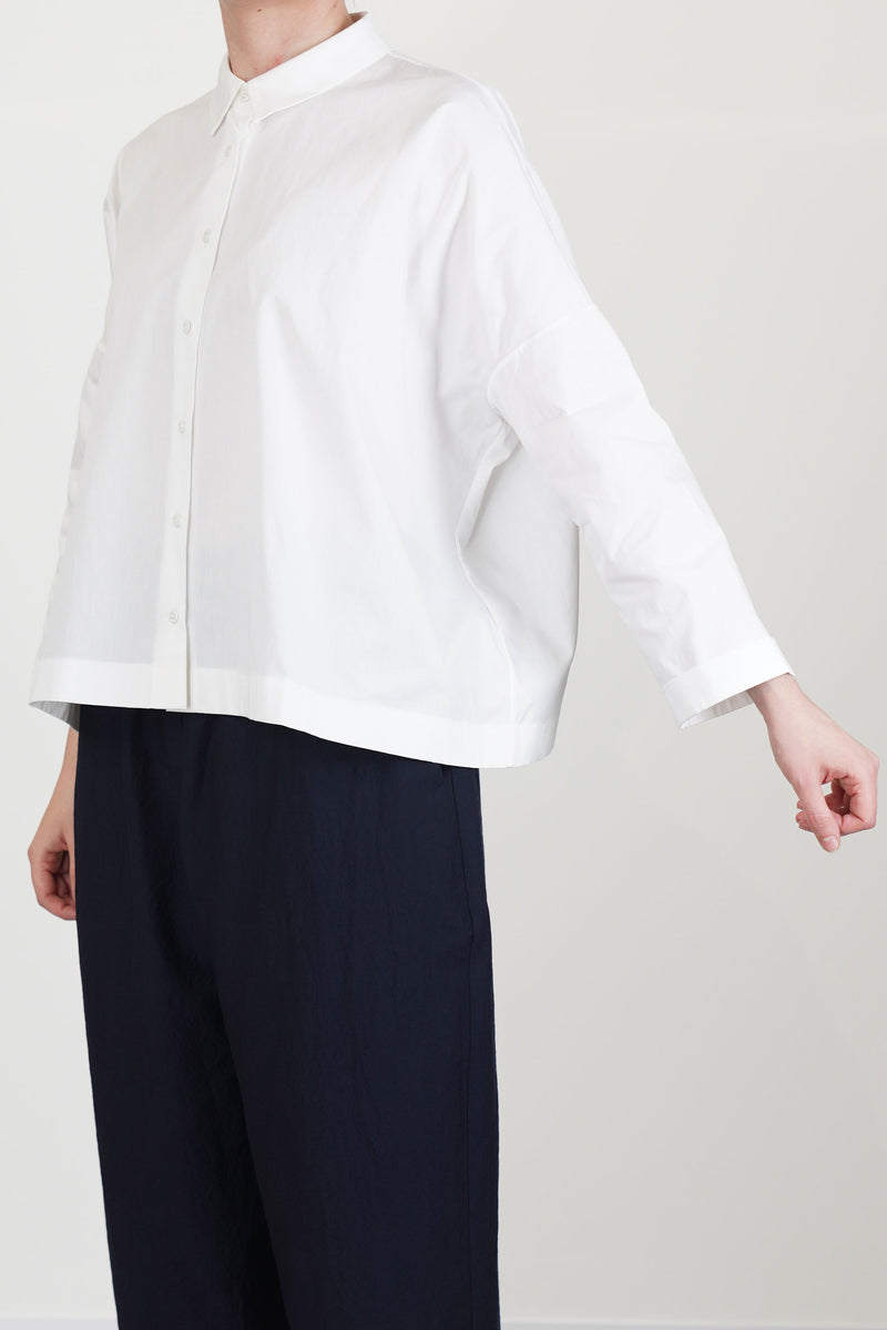 shirt brigitte plain cotton white