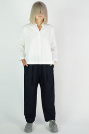 pants petrus gabardine wool dark navy