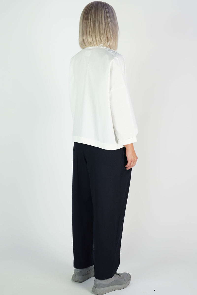 pants petrus gabardine wool dark navy