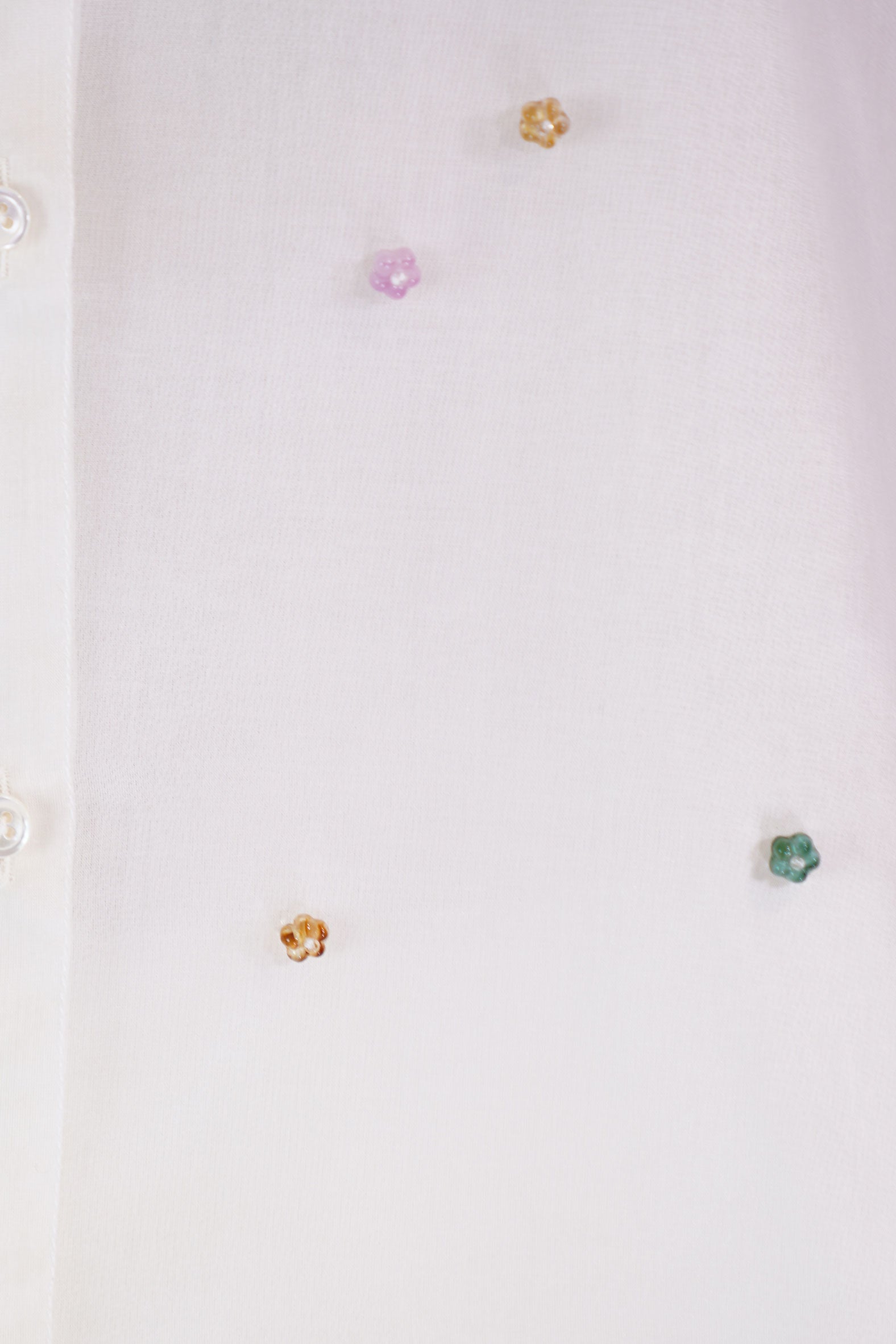 shirt candy off-white silk organza