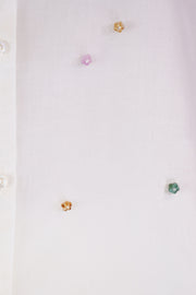 shirt candy off-white silk organza