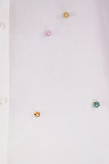 shirt candy off-white silk organza