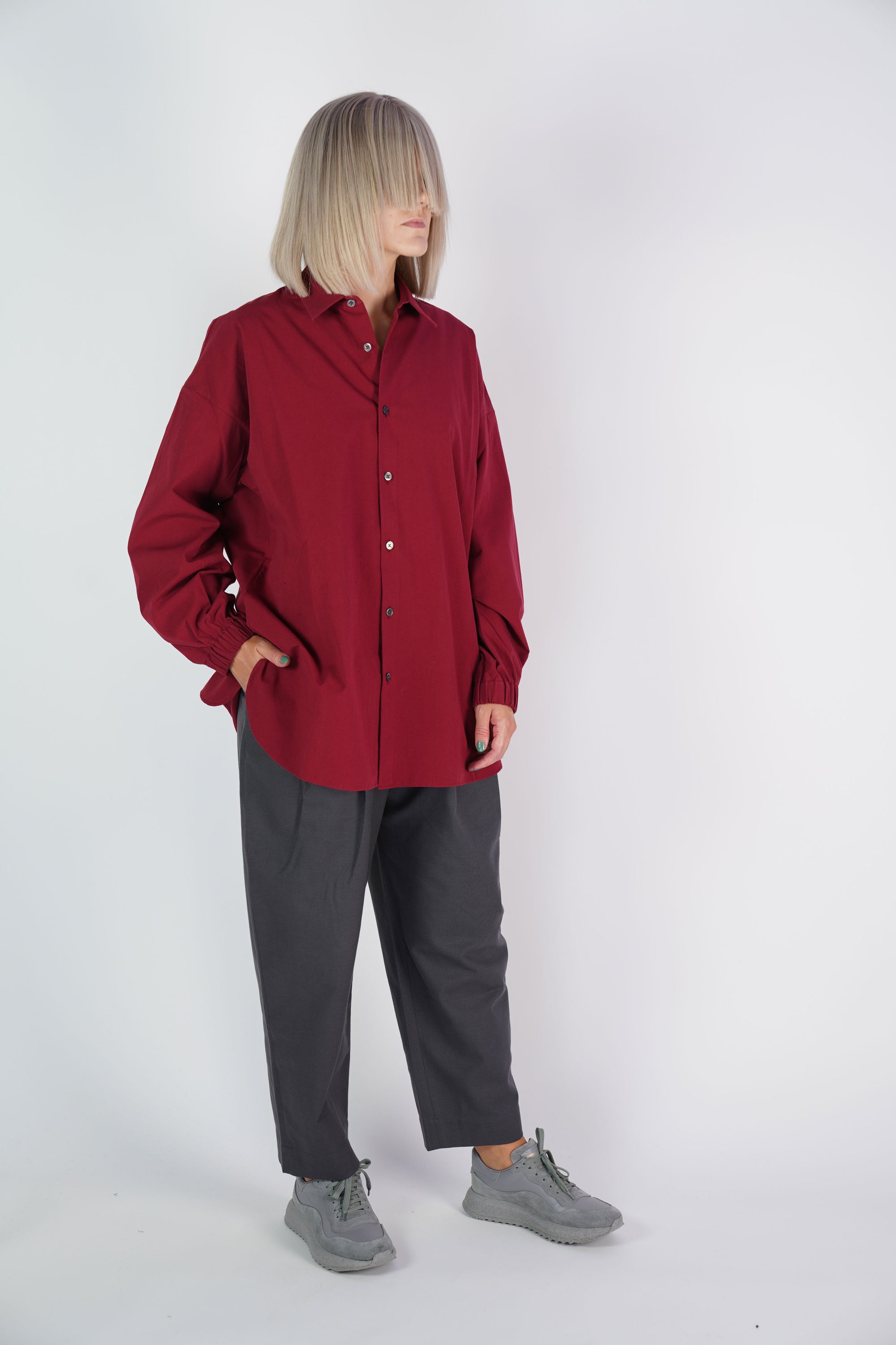 shirt sam wine red