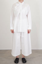 simon ruffle blouse typewriter off-white