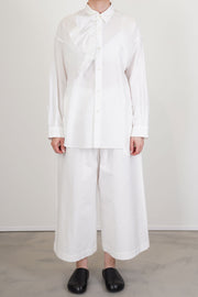 simon ruffle blouse typewriter off-white