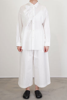 simon ruffle blouse typewriter off-white