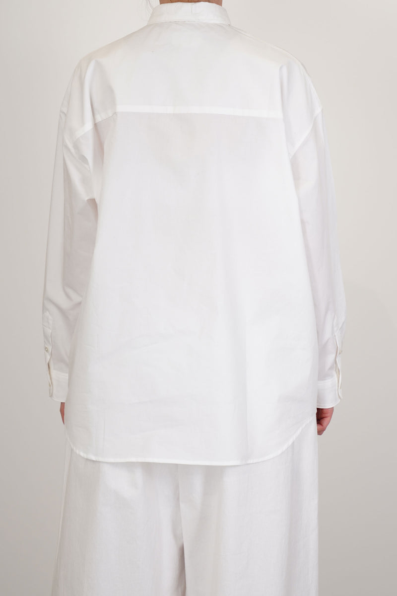 simon ruffle blouse typewriter off-white