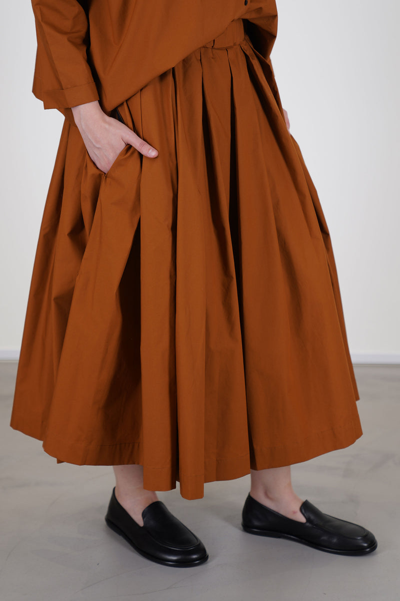 skirt solange caramel brown