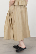 skirt wigha plaid linen beige