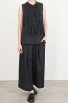 valerie ruffle blouse black