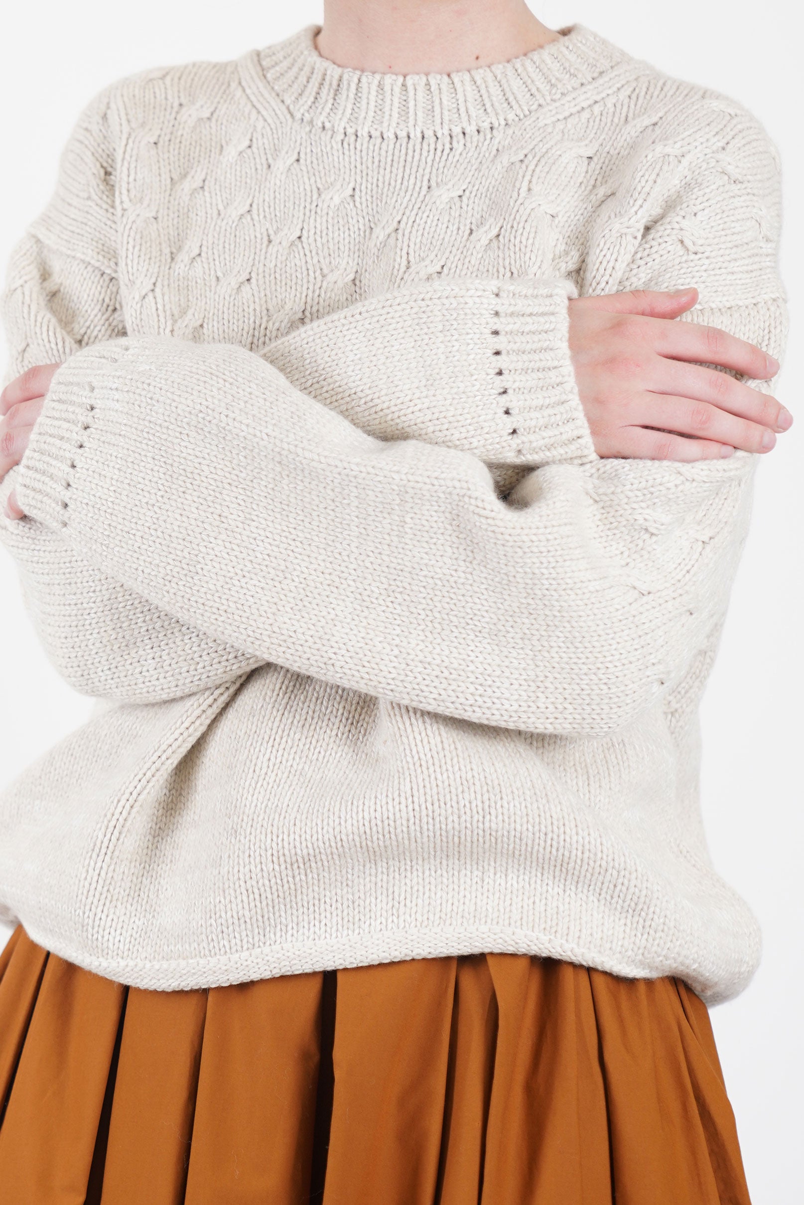 woolen sweater mori nougat