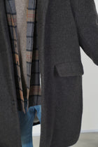 big coat wool dark brown