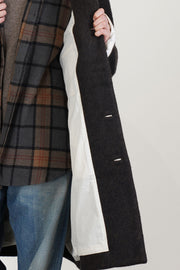 big coat wool dark brown