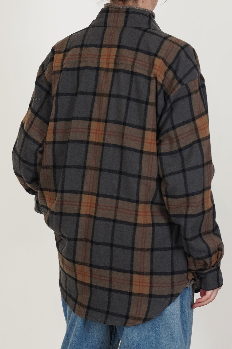 big shirt two wool cashmere check