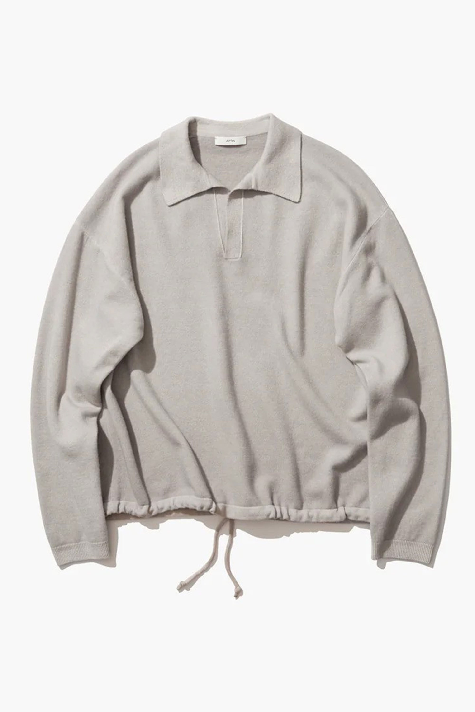 skipper polo sweater wool beige