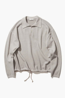 skipper polo sweater wool beige
