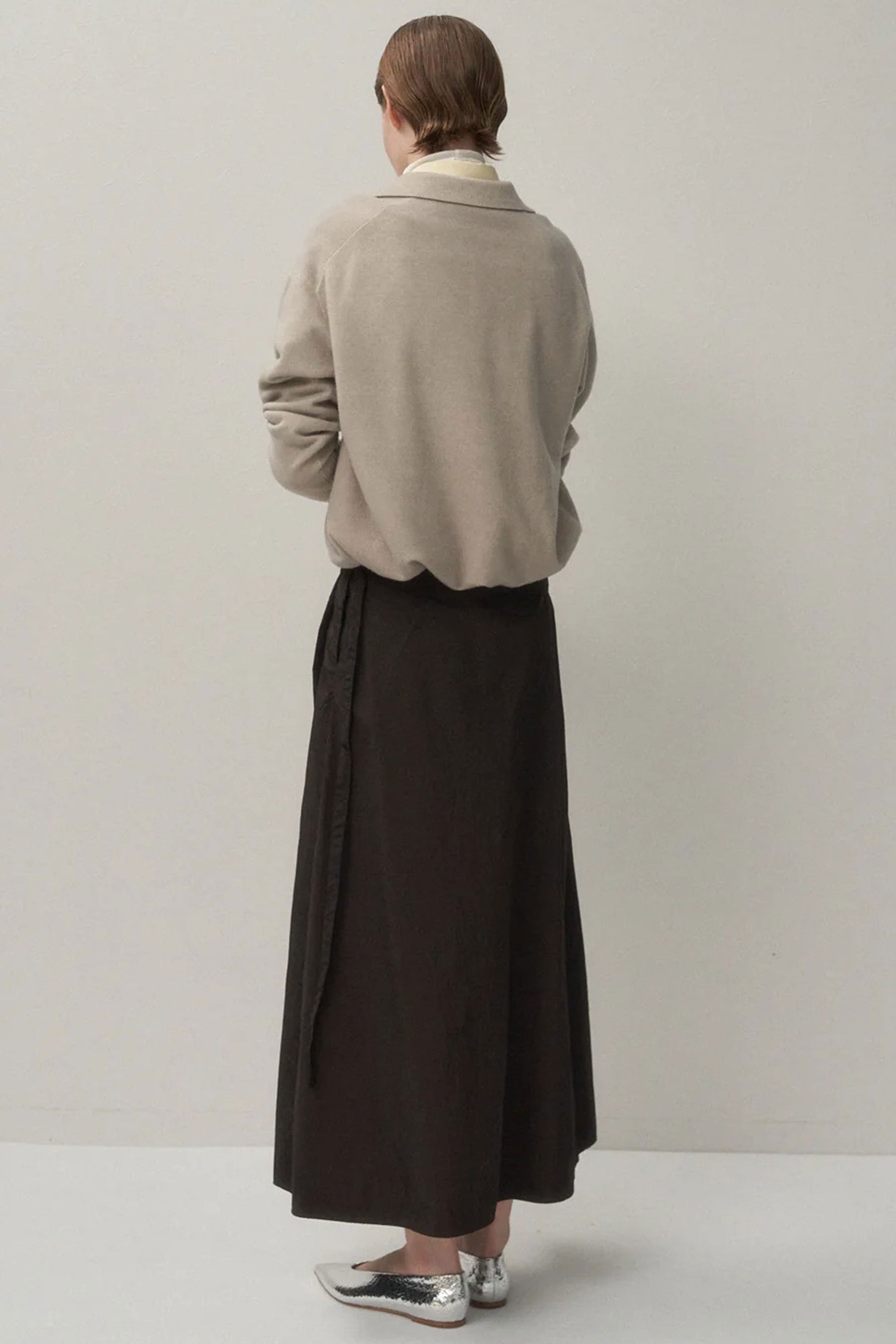 skipper polo sweater wool beige