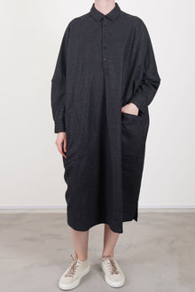 framer dress wool charcoal