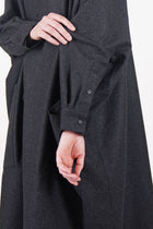 framer dress wool charcoal