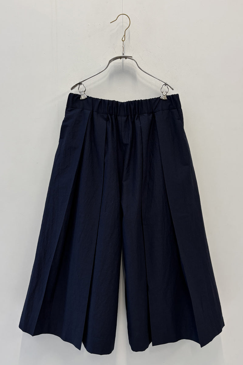 polly pant wool cotton dark navy