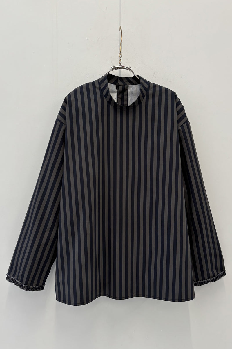 shirt sylvain grey x black stripe