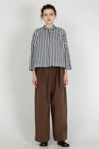 shirt brigitte white x navy stripe